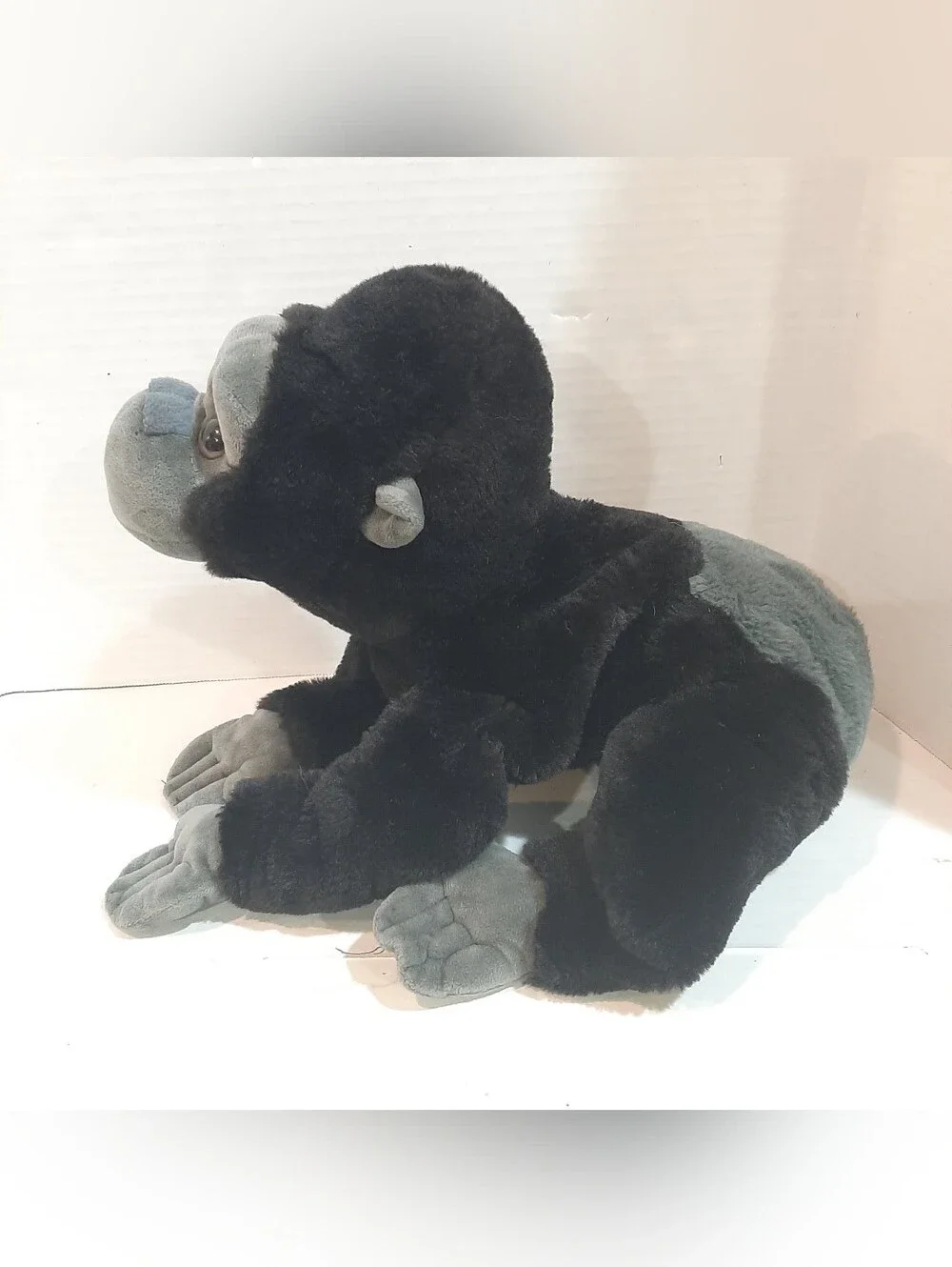 FAO Schwarz Adopt A Pet Black and Gray Gorilla plush